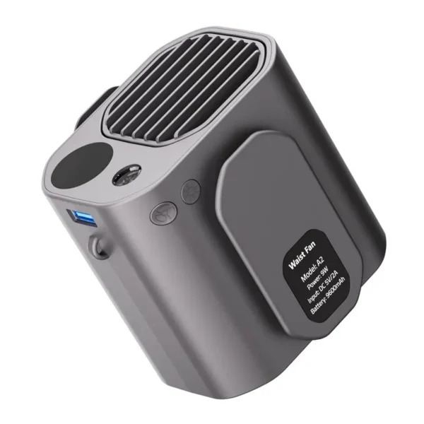Waist Usb Fan, Plastic, Portable - view 4