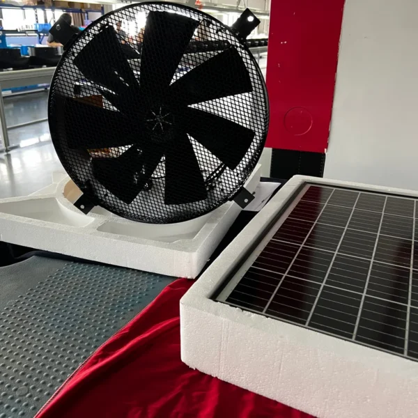 Wall Air Exhaust Fan, 24V, Solar - view 6