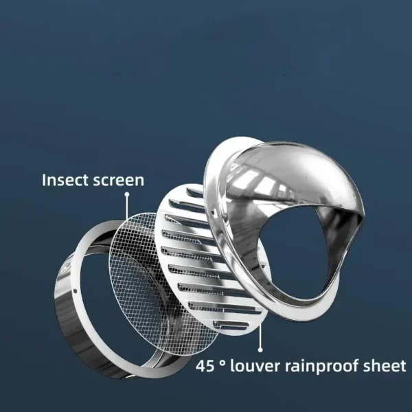 Wall Exhaust Fans, 304, Stainless, Steel - view 3