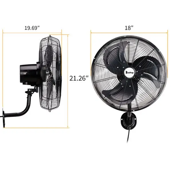 Wall Fan, 18-Inch, 4592, CFM - view 2