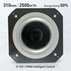 Wall Fan, 230V, 310mm, Centrifugal, Cast
