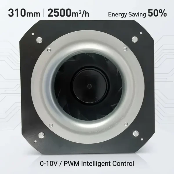 Wall Fan, 230V, 310mm, Centrifugal, Cast