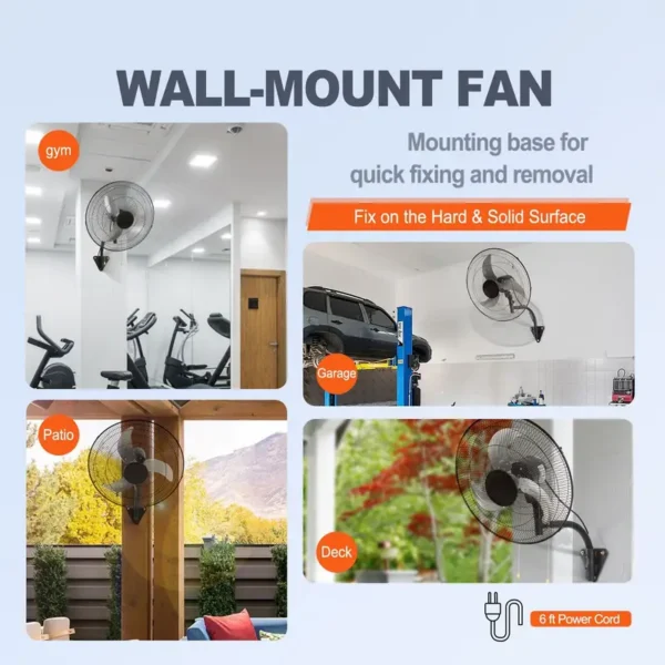 Wall Fan, 3-Speed, D0100HPFRT7 - view 3