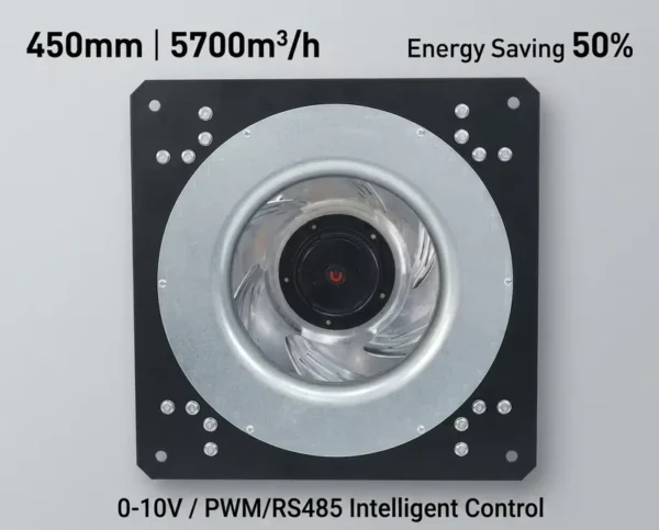 Wall Fan, 400/450mm, Centrifugal, 4800m/h, 230V