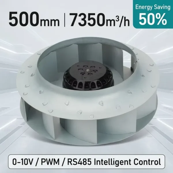 Wall Fan, 400/450mm, Centrifugal, 4800m/h, 230V - view 2