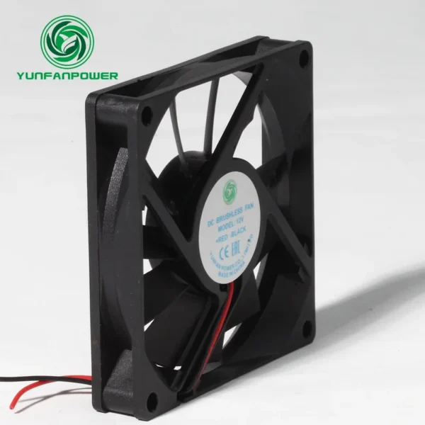 Wall Fan, 80x80x15mm, 12v, 24v, Axial - view 2
