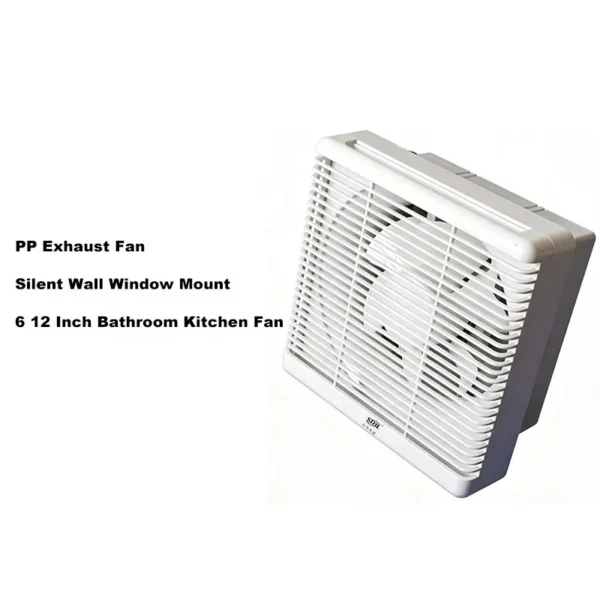 Wall Mount Exhaust Fan, ROHS, A.C. Source, plastic