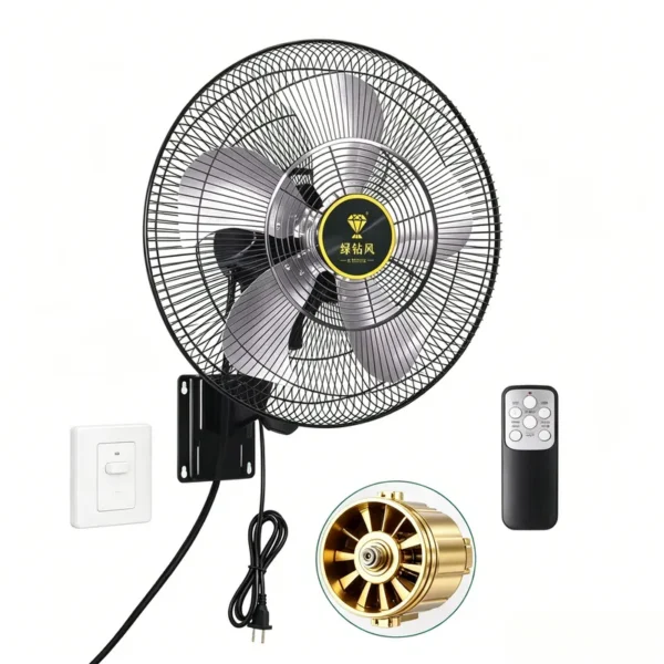 Wall Mount Fan, Copper, Inverter, CCC - view 2