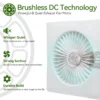 Wall-mounted Axial Exhaust Fan, Waterproof, Brushless, Solar - view 3