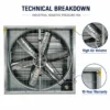 Wall-mounted Axial Exhaust Fanv, Fan-380V, 10-Year - view 3