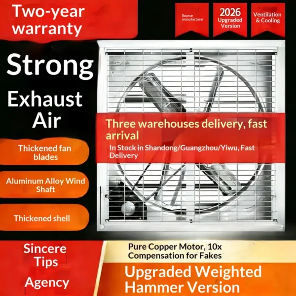 Wall-mounted Axial Exhaust Fanv, Fan-380V, 10-Year - view 7