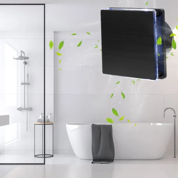 Wall-mounted Bathroom Fan, IPX4, Waterproof, 280m/h, 5-Year - view 4