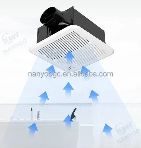 Wall-mounted Duct Fan, Axial, AC 220V~240V, Electric
