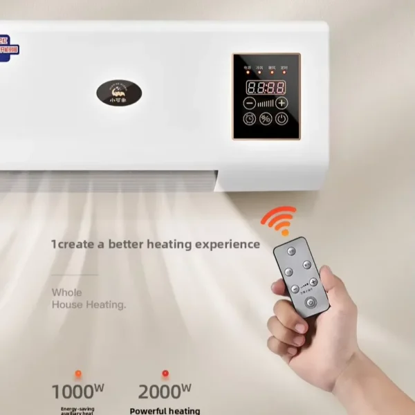 Wall-mounted Electric Heater, Plastic, 2000 W - view 4
