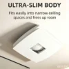 Wall Mounted Exhaust Fan, 200mm, Battery, ABS - view 2