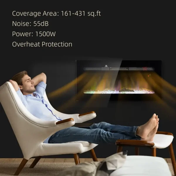 Wall-mounted Fireplace, D0100XF3SZP - view 6