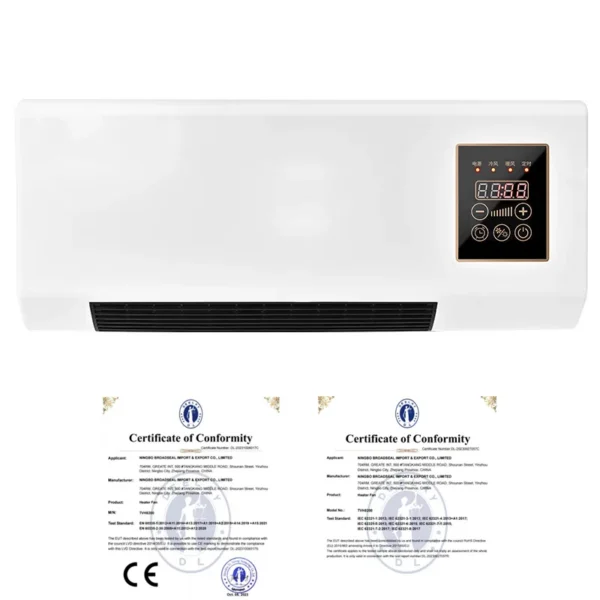 Wall Mounted Heater, ECO, Electric, Plastic - view 2