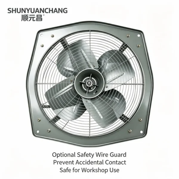 Wall-mounted Industrial Exhaust Fan, 4-Blade, 220V/380V - view 4