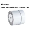 Wall-mounted Inline Fan, 100mm, 125mm, 150mm, ABS