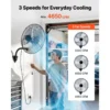 Wall-mounted Oscillating Fan, D0100XFJEGW - view 4