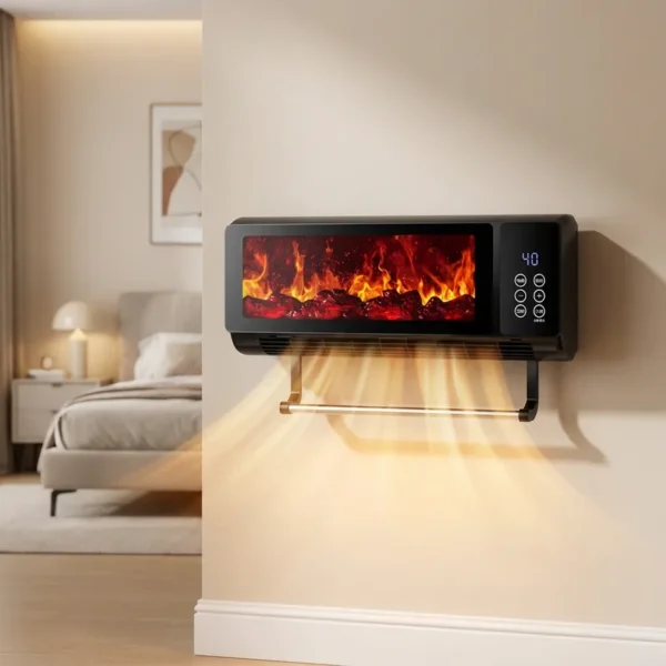 Wall-mounted Towel Rack Heater, 2000W, PTC, Plastic, 12H - view 6