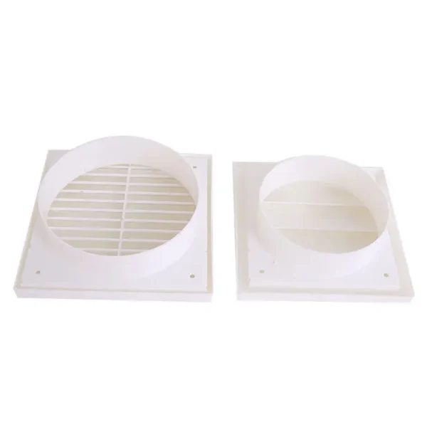 Wall Square Dryer Extractor, Plastic, PVC, 100mm - view 3