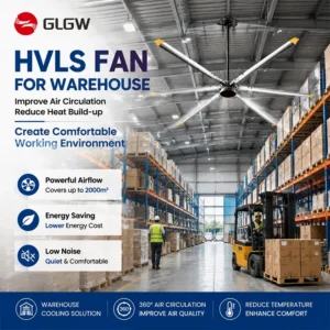 Warehouse Cooling Fan, 16ft, 20ft, 24ft, HVLS
