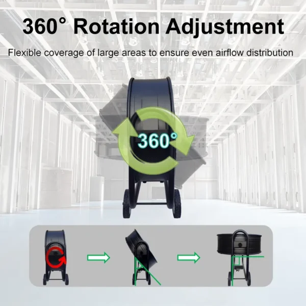 Warehouse Industrial Ventilateur Blower, 36'', 900mm, Portable - view 4