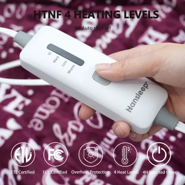 Washable Portable Electric Blanket, USB, 100 W(0.13hp) - view 2