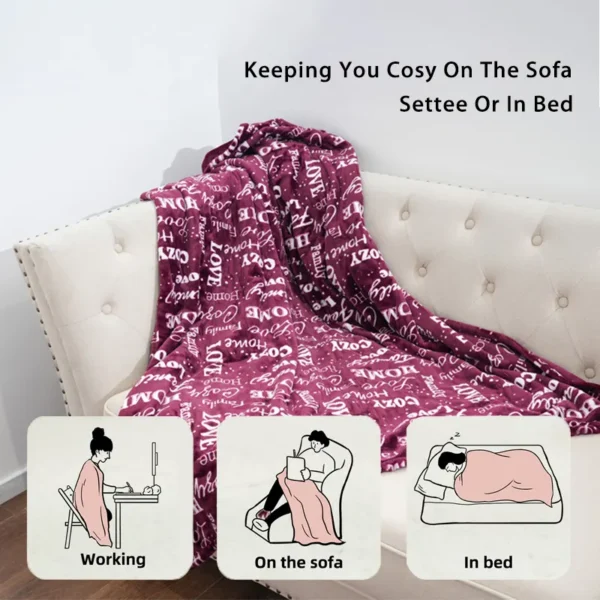 Washable Portable Electric Blanket, USB, 100 W(0.13hp) - view 3