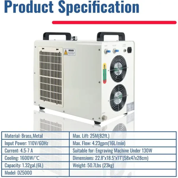Water Chiller, 6L, 40W, 60W, 80W - view 6