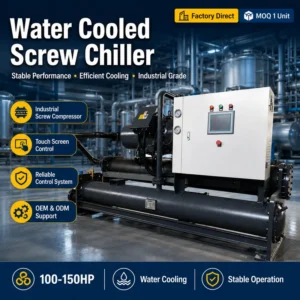 Water Cooled Screw Chiller, 120HP, Plastic