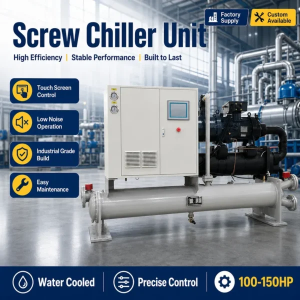 Water Cooled Screw Chiller, 120HP, Plastic - view 5