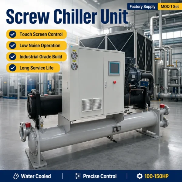 Water Cooled Screw Chiller, 120HP, Plastic - view 6