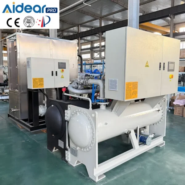Water Cooled Screw Chiller, PLC, 200KW - view 3