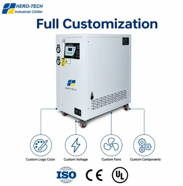 Water Cooled Scroll Chiller, 3HP, 5HP, 6HP, Plastic - view 2