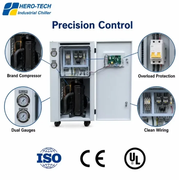 Water Cooled Scroll Chiller, 3HP, 5HP, 6HP, Plastic - view 3