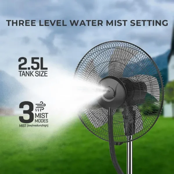 Water Cooling Mist Fan, 16-Inch, Plastic - view 3