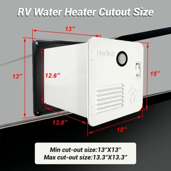 Water Heater, 12V, 10L, LPG, 2.9GPM - view 4