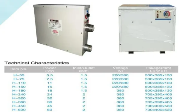 Water Heater, 220V 380V 50Hz 60Hz, 7.2KW-40.5KW - view 6