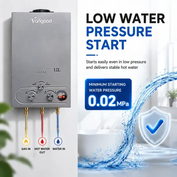 Water Heater, 6L, 12L, Portable, LPG - view 2