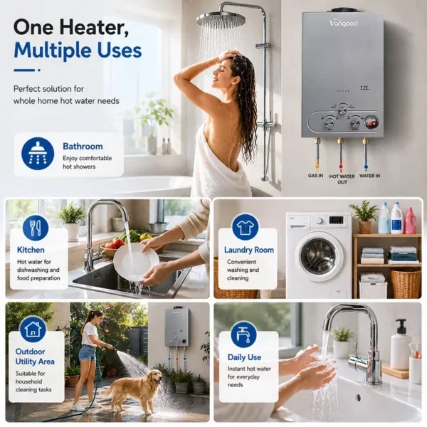 Water Heater, 6L, 12L, Portable, LPG - view 3
