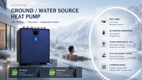 Water Source Heat Pump, R32, 220V, 6-18kw - view 3
