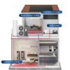 Water Split Heat Pump, R32, Inverter, 20KW - view 6