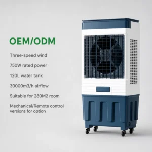 Water Tank Air Cooler, Portable, 3-Speed, 120L
