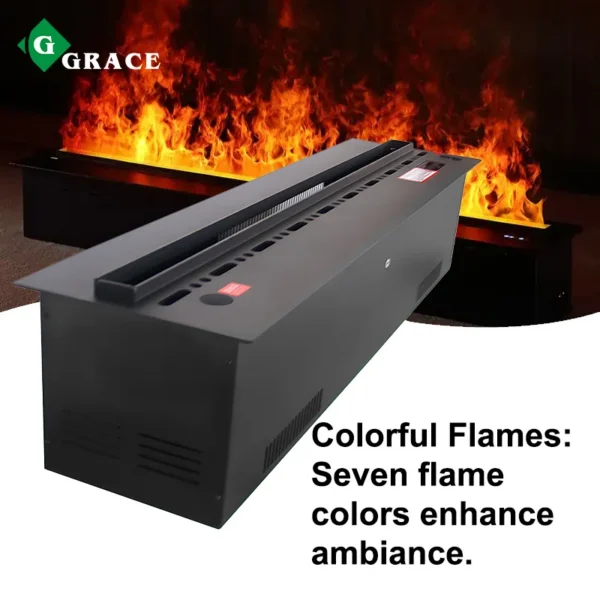 Water Vapor Fireplace, 3D, LED, RGB - view 2