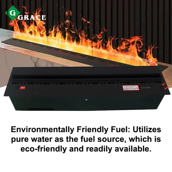 Water Vapor Fireplace, 3D, LED, RGB - view 4