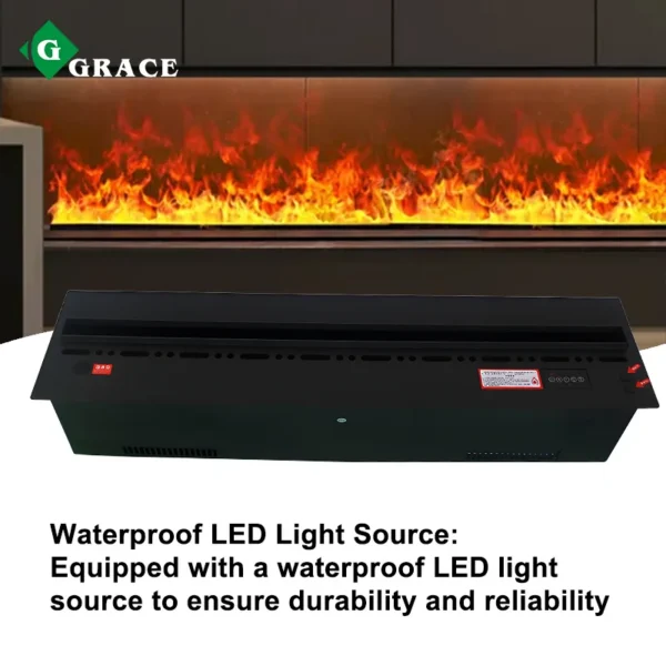 Water Vapor Fireplace, 3D, LED, RGB - view 6