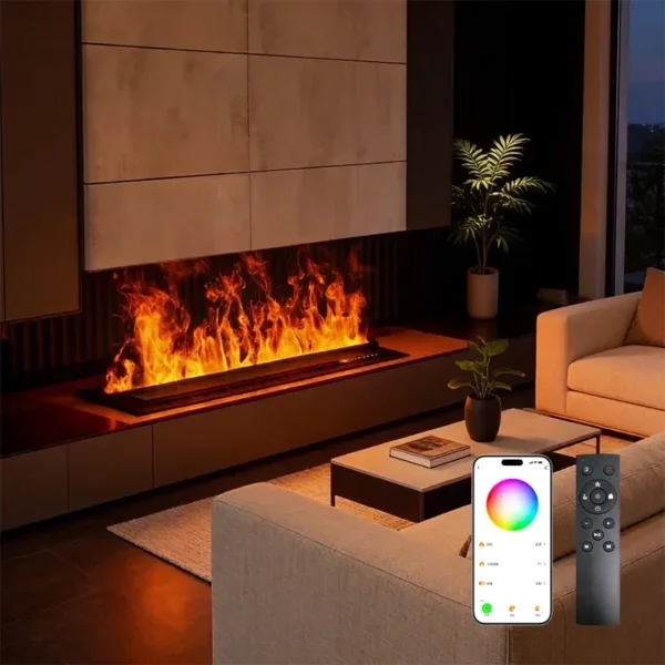 Water Vapor Steam Fireplace, 3D, 250W, Metal - view 2