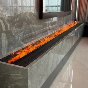 Water Vapor Steam Fireplace, 3D, Steel